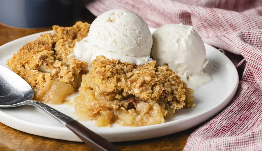 Oat and Apple Crisp Pie