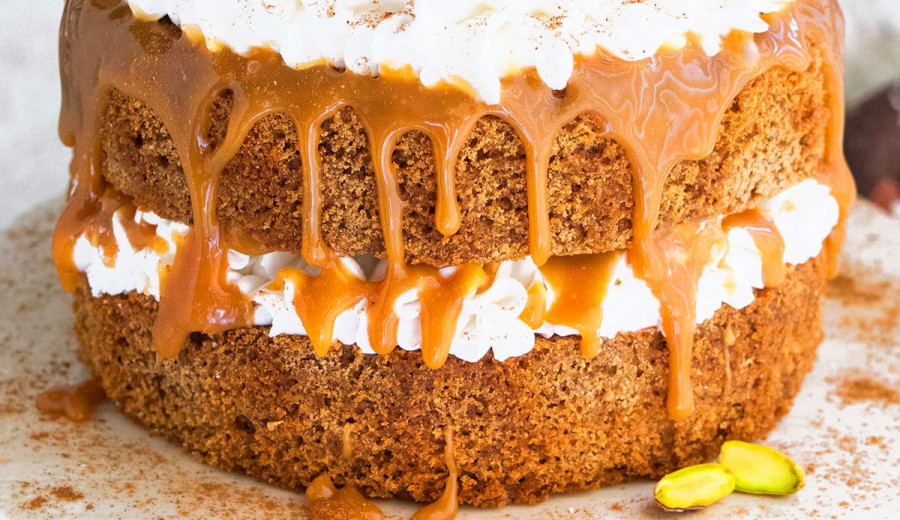 Chai-Spiced Cake with Ginger Cream Cheese Frosting