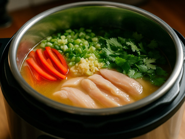 Quick Keto Thai Chicken Soup in the Instant Pot® step 1