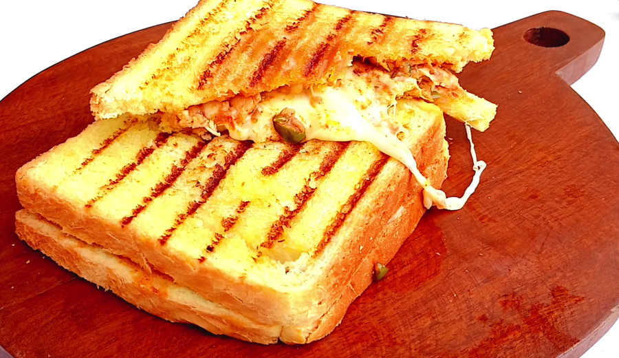 Chicken Fajita Sandwich on the Grill