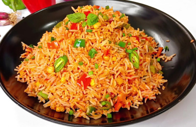 Traditional Mexican rice dish