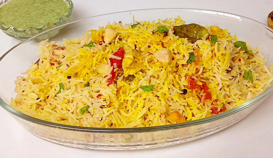 Pilaf with Ground Chicken