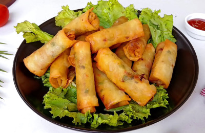 Chicken and veggie wraps