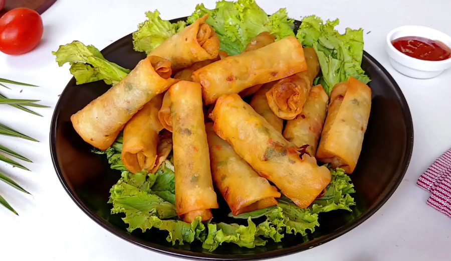 Chicken and veggie wraps