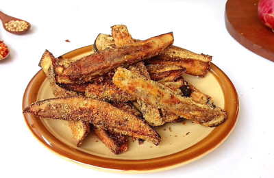 Baked Eggplant Crisps