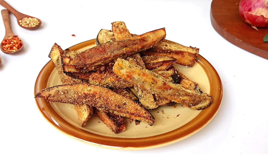 Baked Eggplant Crisps