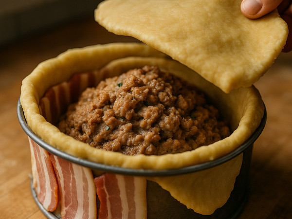 Savory Meat Pie with a Hot Water Crust step 4