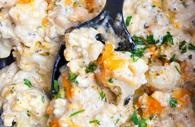 Slow-Cooked Cauliflower Casserole
