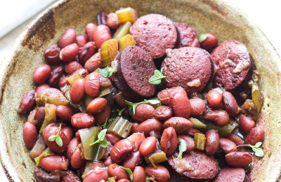 Instant Pot Beans with Sausage