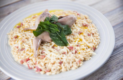 Risotto with Quail, Italian Style