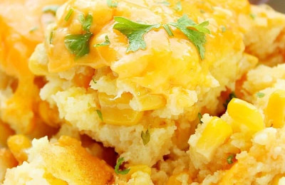 Corn Casserole Made from Scratch by Nikki