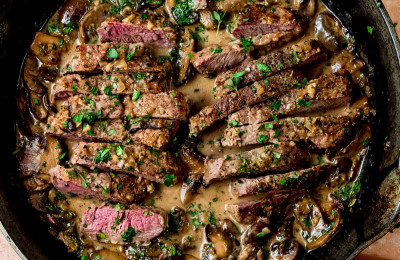Skirt Steak in Marsala Marinade