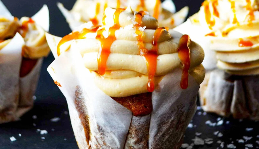 Delicious Cupcakes with SPAM® and Salted Caramel Frosting