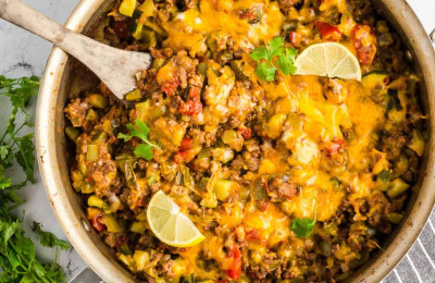 One-Pan Skillet Zucchini Bake