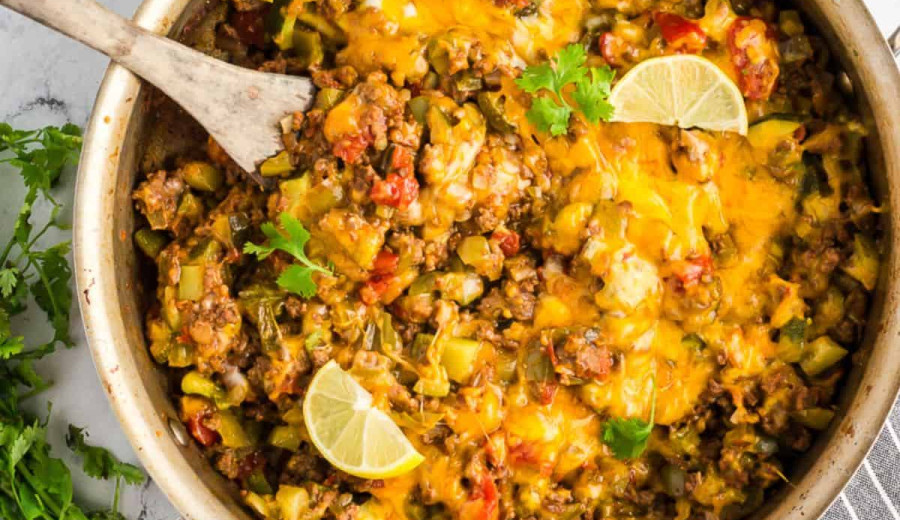 One-Pan Skillet Zucchini Bake