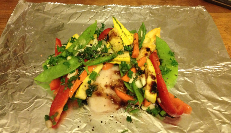 Oven-Baked Tilapia with Veggies Wrapped in Foil