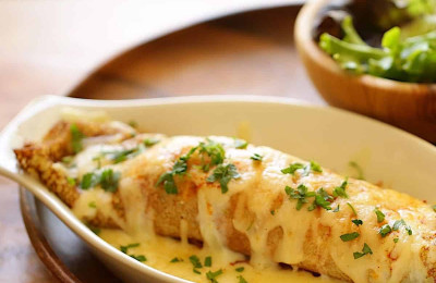 Chicken Crepes with a Riviera Twist