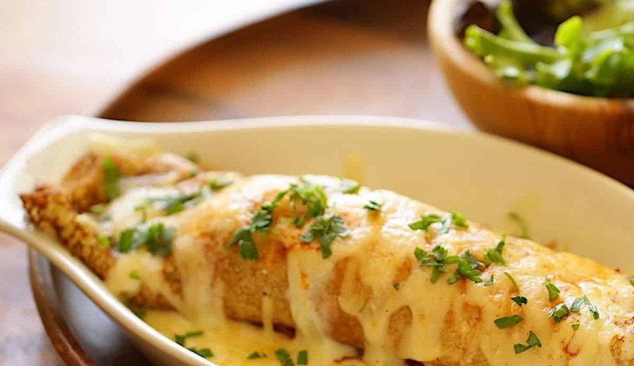 Chicken Crepes with a Riviera Twist
