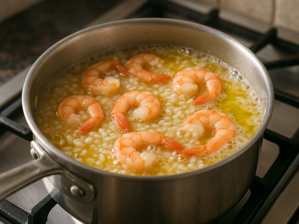 Shrimp and Spanish Rice Dish step 1