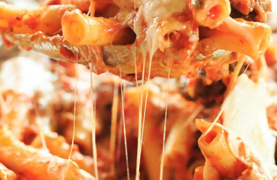 Baked Ziti with Italian Sausage and Three Cheeses