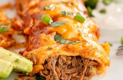 Tequila-Infused Slow-Cooked Beef Enchiladas