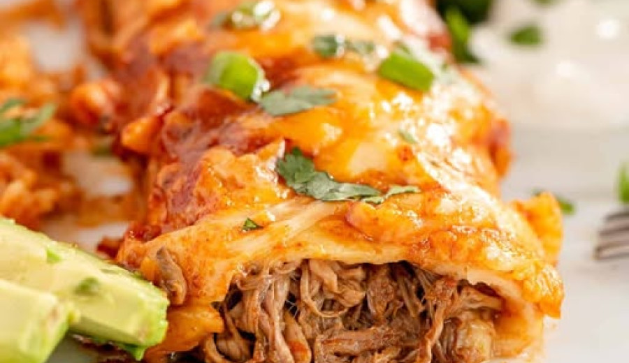 Tequila-Infused Slow-Cooked Beef Enchiladas