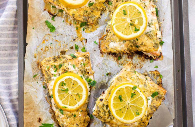 Single Serving Healthy Dijon Salmon