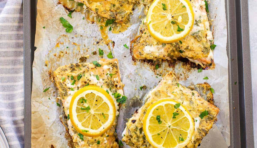 Single Serving Healthy Dijon Salmon