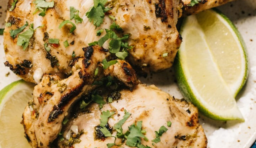 Cilantro and Lime Infused Grilled Chicken