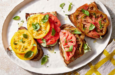 Bacon and Tomato Ricotta Toast