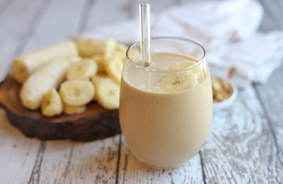 Plant-Based Peanut Butter and Banana Shake