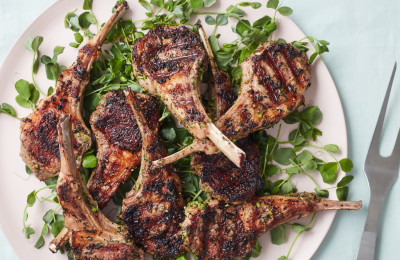Lamb Chops Grilled with Fresh Herbs