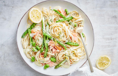 Salmon and Lemon Pasta Dish