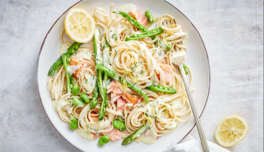 Salmon and Lemon Pasta Dish