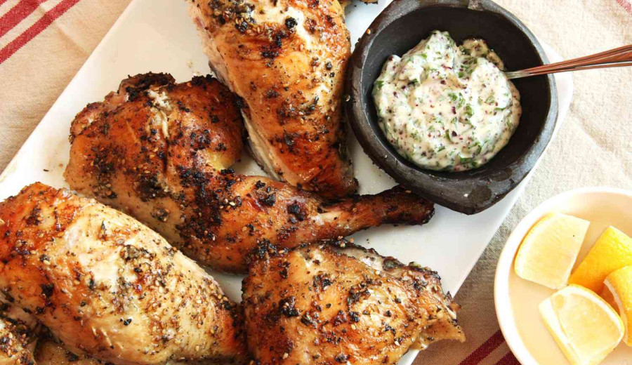 Grilled Chicken with Za'atar Seasoning