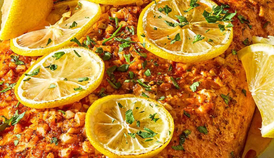 Garlic and Lemon-Infused Salmon