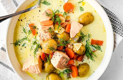 Sweet and Zesty Salmon Soup