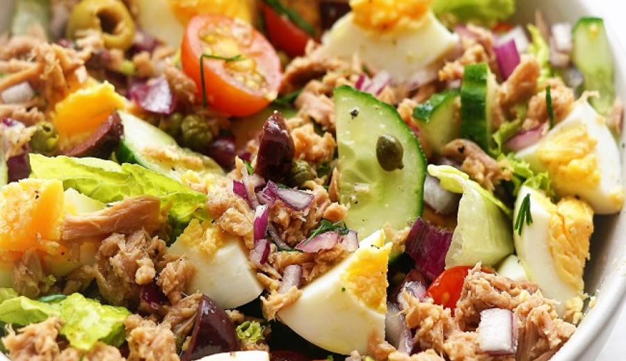 Tuna and Egg Salad Bento Meal