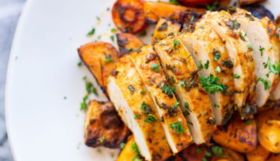 Roasted Chicken and Vegetables with Fresh Herbs