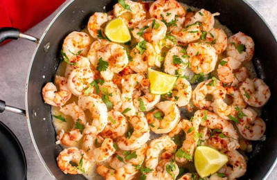 Garlic Lime Shrimp Sauté with Cilantro