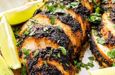 Quick Lemon and Herb-Spiced Blackened Chicken