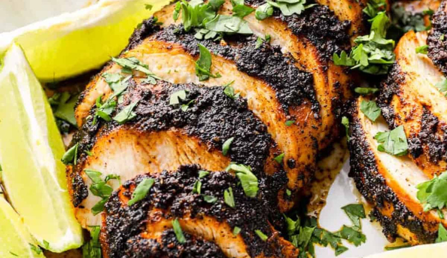 Quick Lemon and Herb-Spiced Blackened Chicken