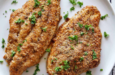 Oven-Baked Catfish with Dijon Mustard