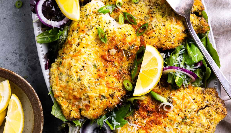 Broiled Tilapia with Lemon and Parmesan
