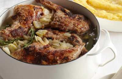 Rosemary-Scented Rabbit Dish