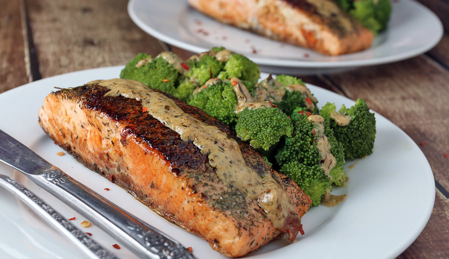 Dill and Tarragon-Infused Salmon