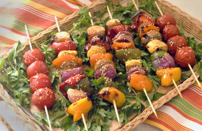Teriyaki-Glazed Grilled Veggies
