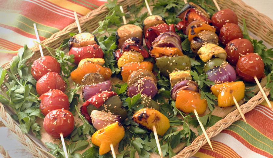 Teriyaki-Glazed Grilled Veggies