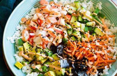 Deconstructed Sushi: California Roll Style