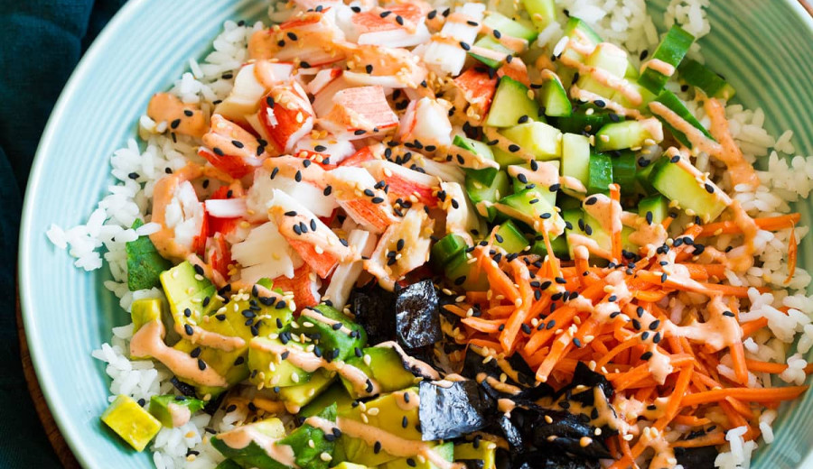Deconstructed Sushi: California Roll Style